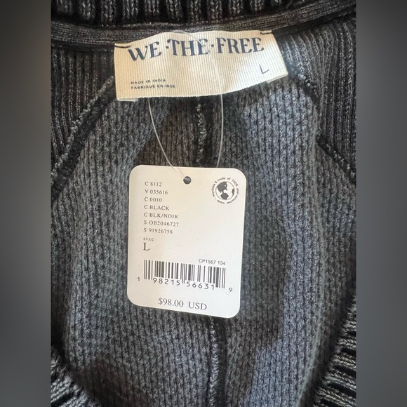 Free People We The Free Snapshot Cable Cardi - Picture 8 of 8